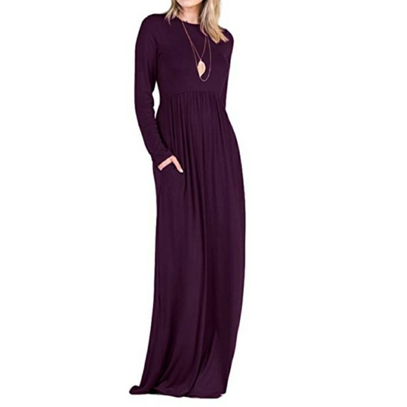Tabeez Dresses & Skirts - Dark purple maxi dress Tabeez Dresses & Skirts - Dark purple maxi dress